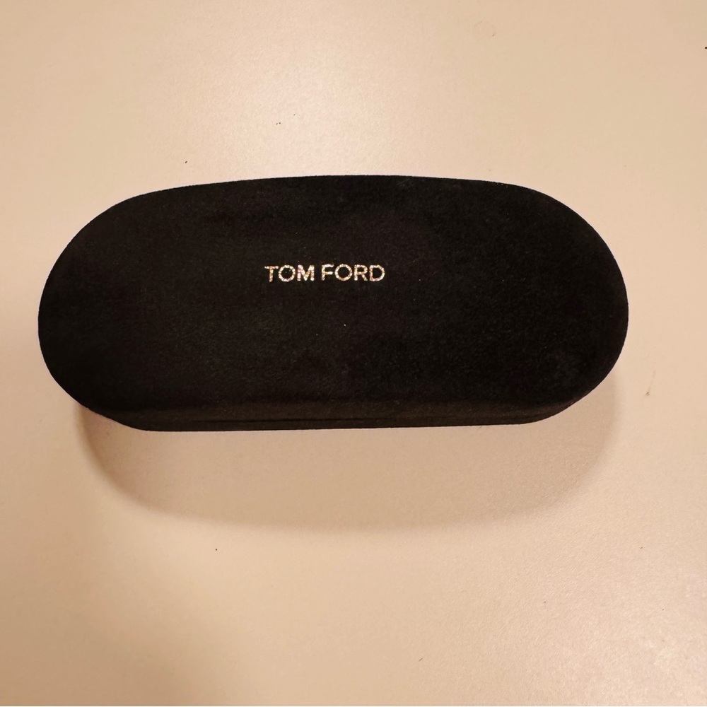Tom Ford Brown Logo Sunglasses/Eyeglasses Clamshell Case only  Pre-owned